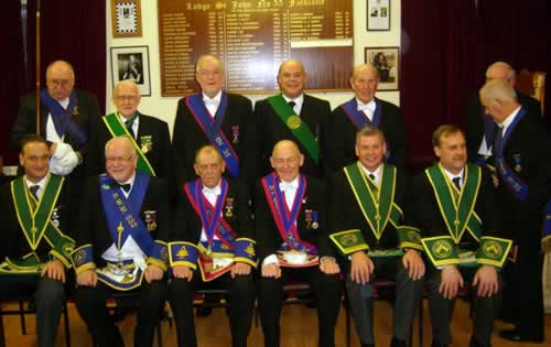 Brethren preparing for photographs Brethren preparing for photographs