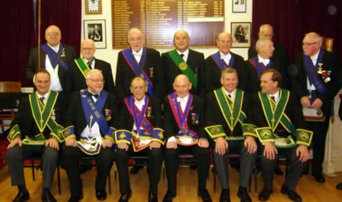 Brethren preparing for photographs Brethren preparing for photographs