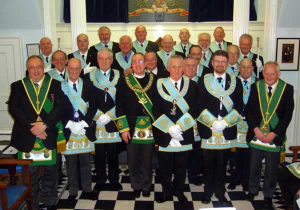 PGM, Chaplains and Brethren of Lodge 25