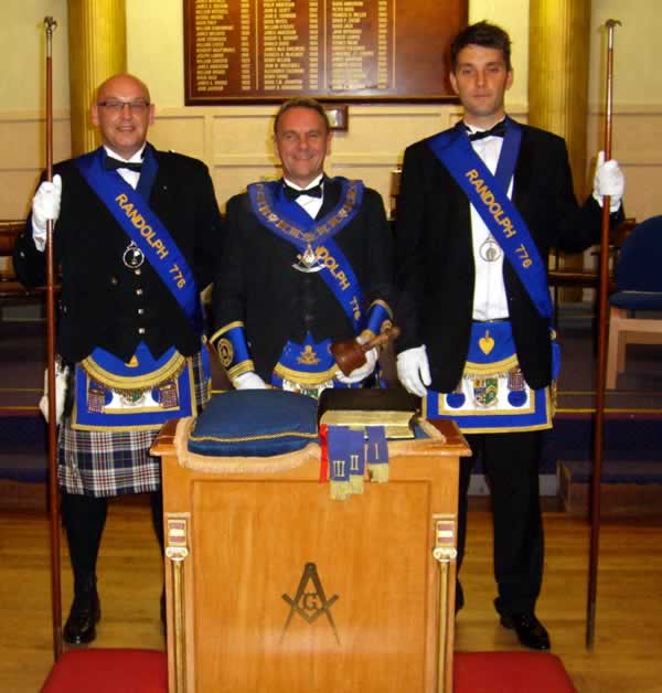 RWM Bro. David Baisley with Deacons RWM with Deacons