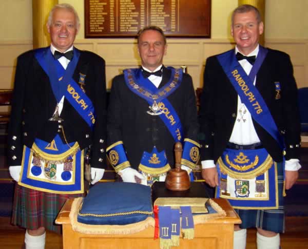 RWM Bro. David Baisley with Installing Masters RWM with Installing Masters