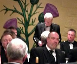 PM John Kirkcaldy replies to the toas to Elgins Lodge at Leven