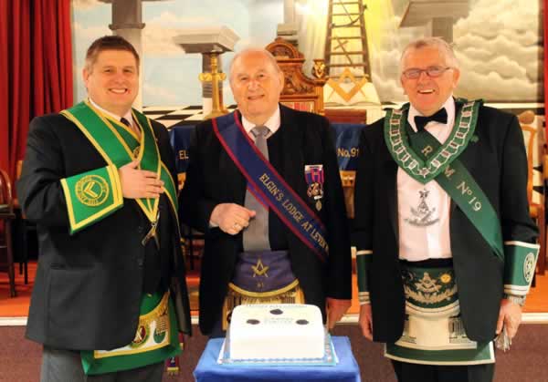WSPGM with Bro. Goddard and RWM Bro. Cowe