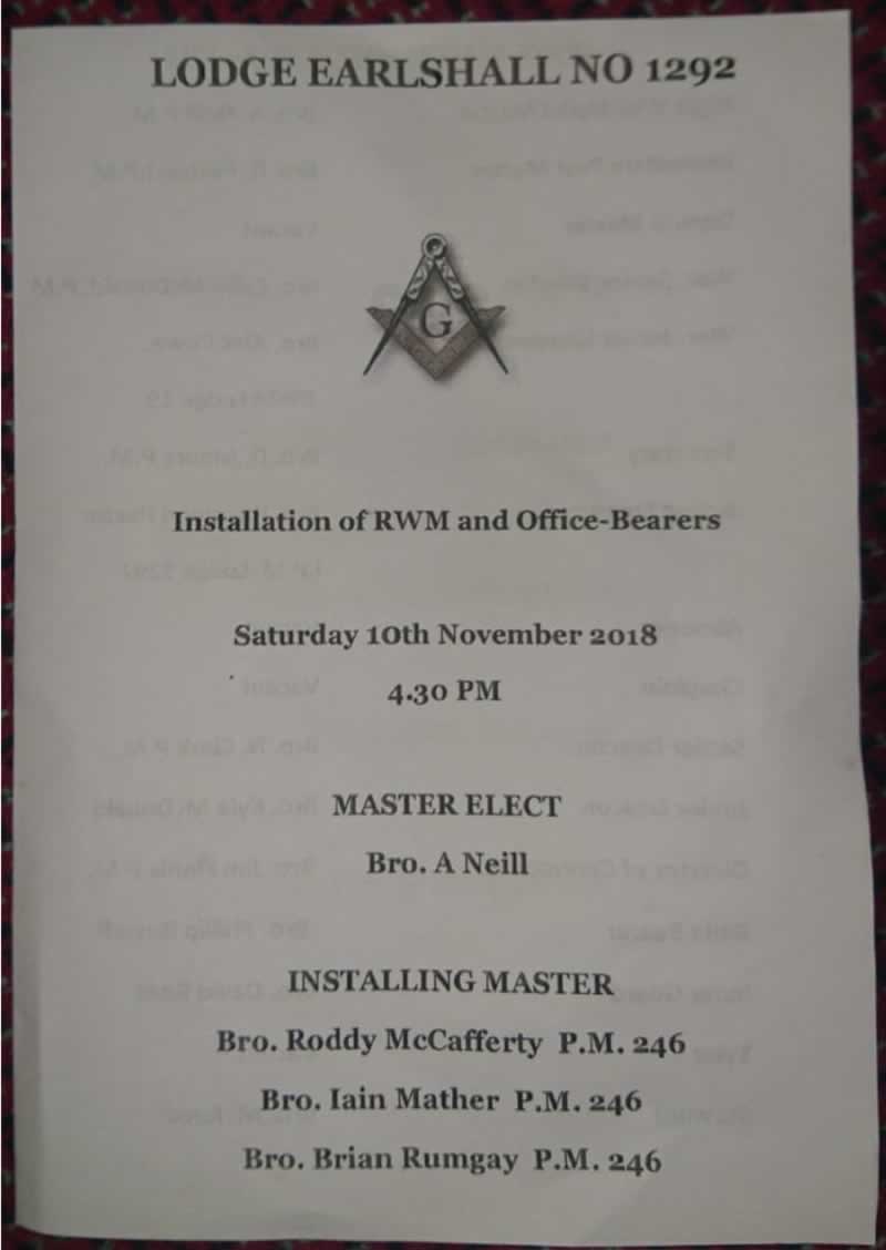 Installation Ceremony Installation Ceremony