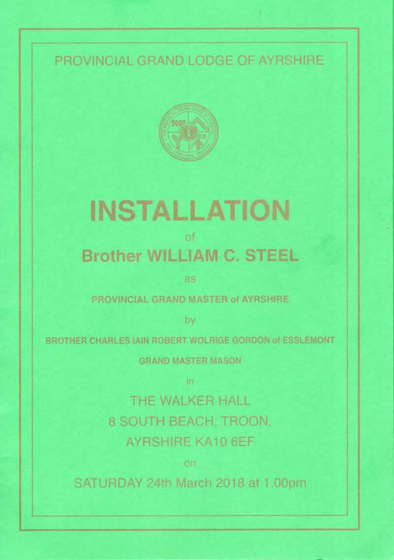 Installation P.G.L. Ayrshire Installation P.G.L. Ayrshire