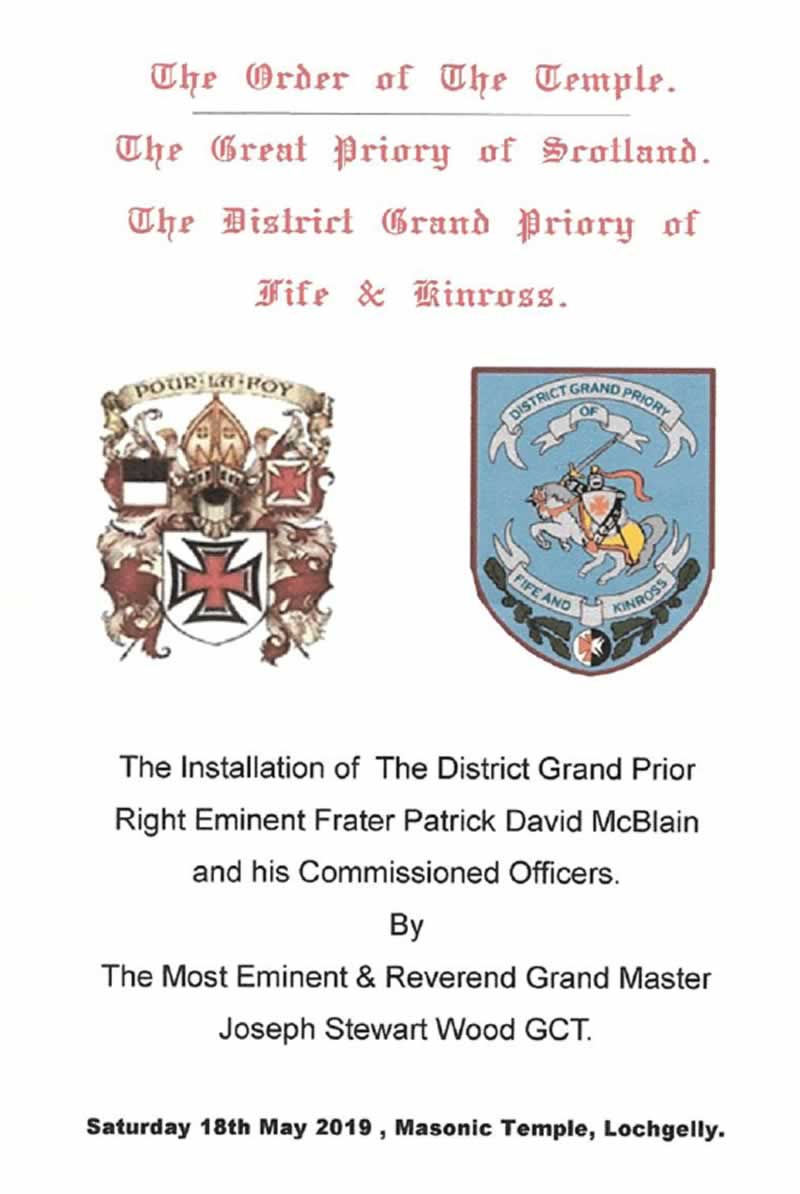 District Grand Priory Installation